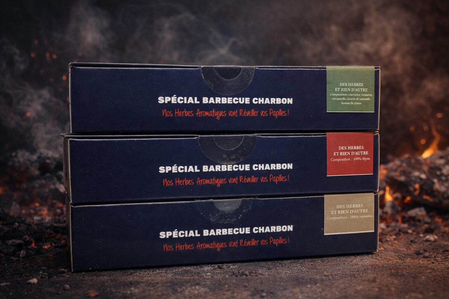 Pods aromatiques pour barbecue au charbon – Boîte de 12 – Image 2