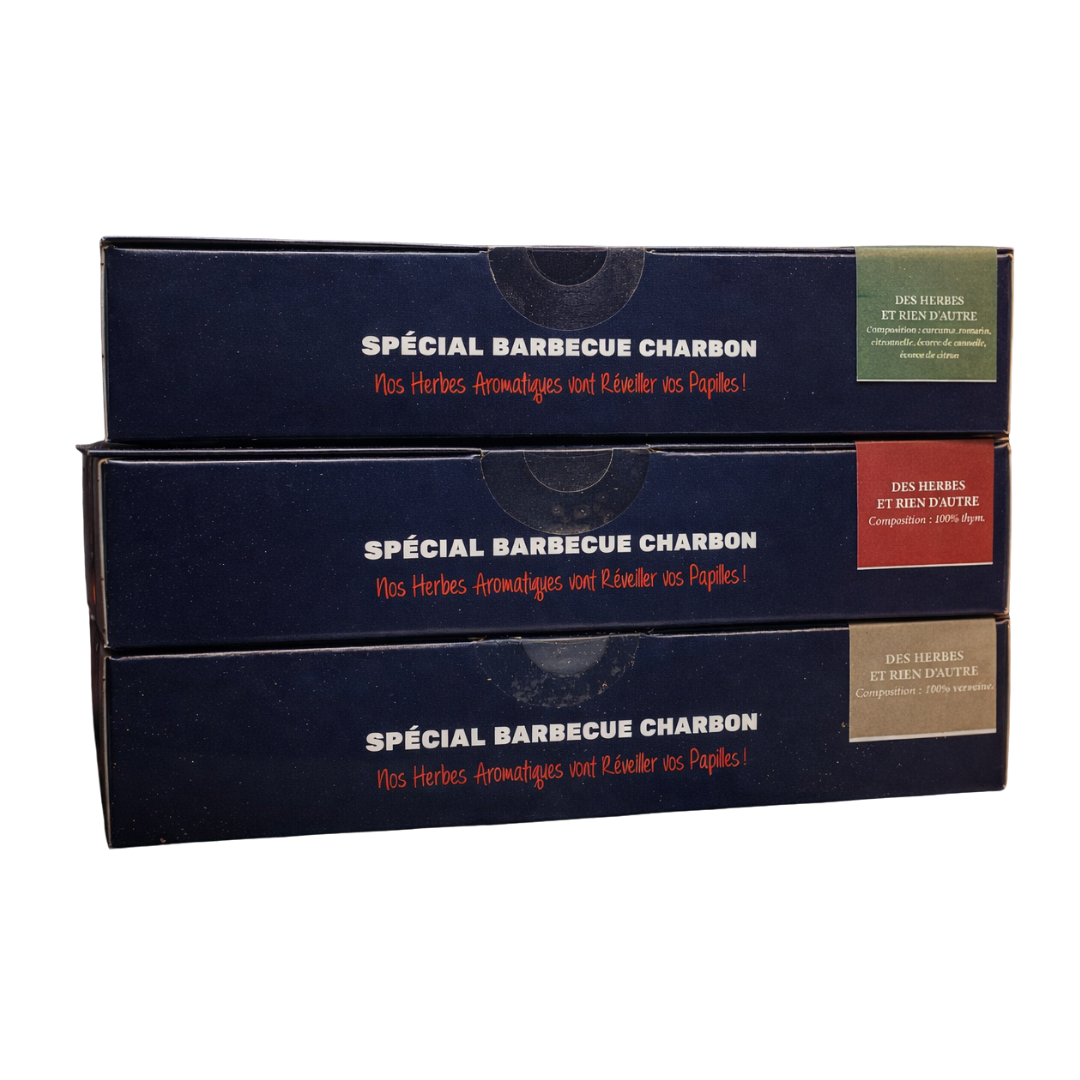 Pods aromatiques pour barbecue au charbon – Boîte de 12