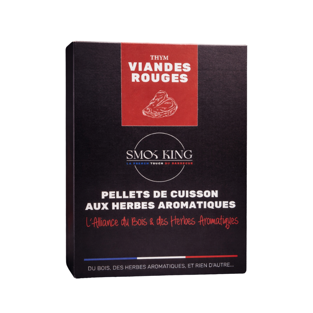 Pellets de cuisson aromatiques – 100 % bois et herbes – Boîte 5 kg